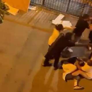 Sokağı ringe çevirdiler