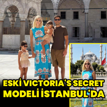 Ünlü model İstanbul'da