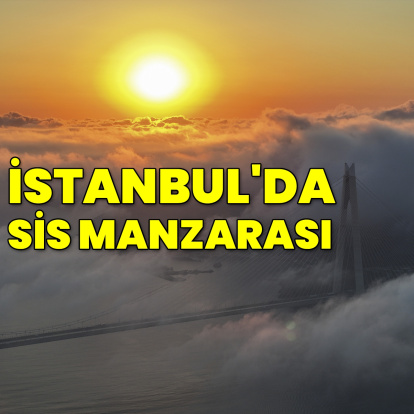 İstanbul'da sis manzarası