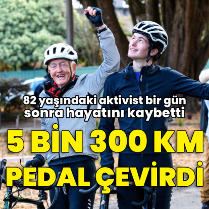 82 yaşında bisiklet turunu tamamladı: 1 gün sonra öldü