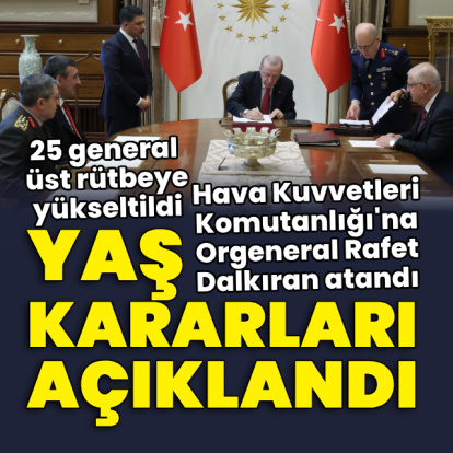 YAŞ kararları açıklandı