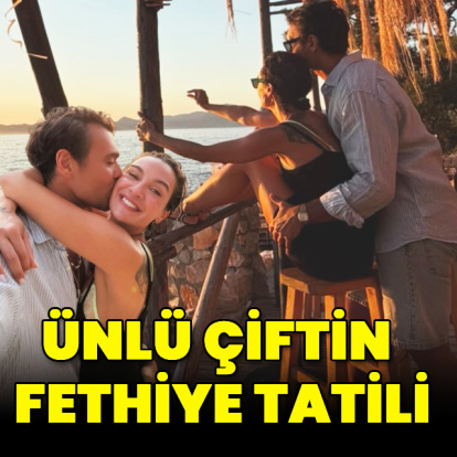 Ünlü çiftin Fethiye tatili