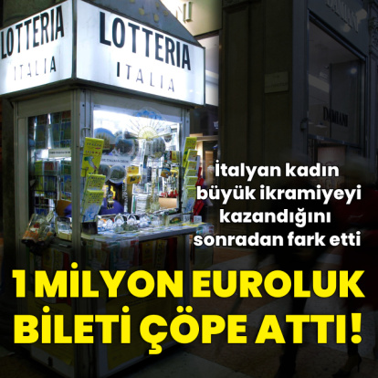 1 milyon euroluk piyango bileti çöpten çıktı