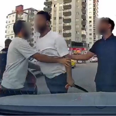 Trafikte testere ile tehdit!