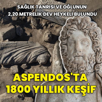Aspendos’ta 1800 yıllık 'dev' keşif
