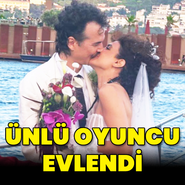 Ünlü oyuncu evlendi