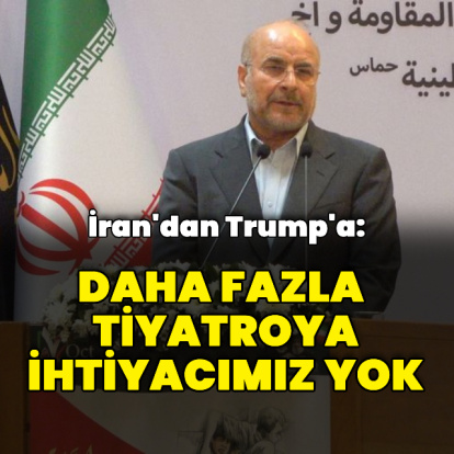 İran'dan Trump'a: Daha fazla tiyatroya ihtiyacımız yok