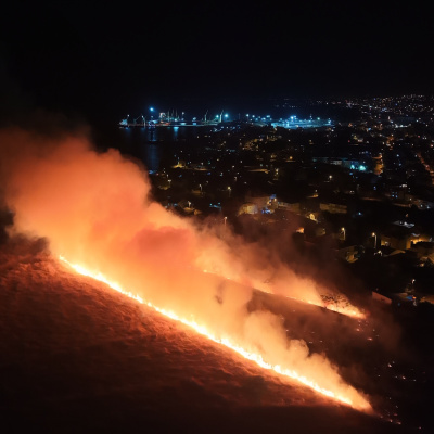 Aşıklar Tepesi'nde korkutan yangın