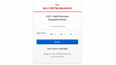 LGS 1. nakil sonuçları açıklanıyor!