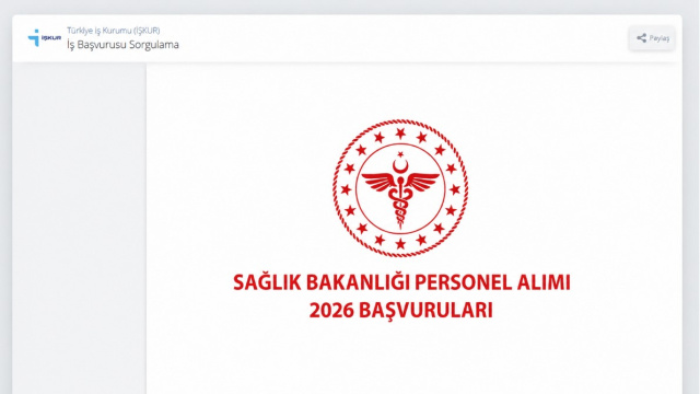 Sağlık Bakanlığı personel alımı