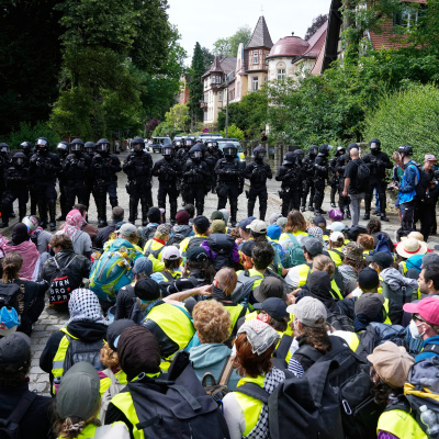 Almanya'da AfD protestosu