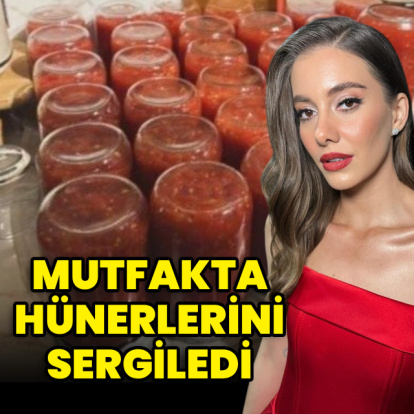 Mutfakta hünerlerini sergiledi
