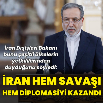"İran hem savaşı hem diplomasiyi kazandı"