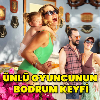 Ünlü oyuncunun aile tatili