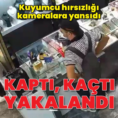 Bilezikleri çaldı, esnafa yakalandı