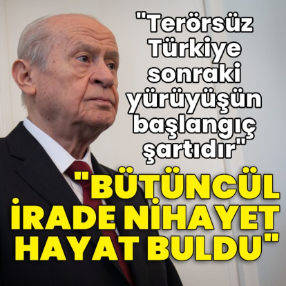 Bahçeli'den çerçeve yasa yorumu