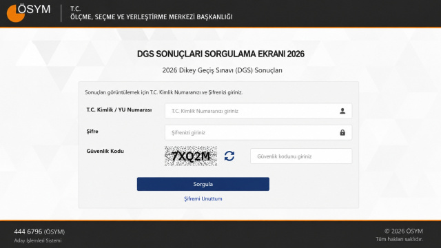 DGS sonuçları açıklandı!