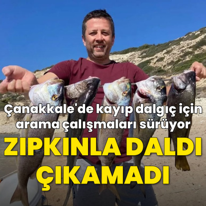 Çanakkale'de kaybolan dalgıç aranıyor