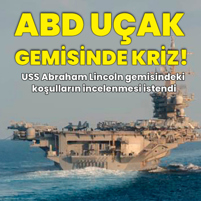 ABD uçak gemisinde kriz