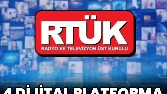 RTÜK'ten dört dijital platforma üst sınırdan ceza