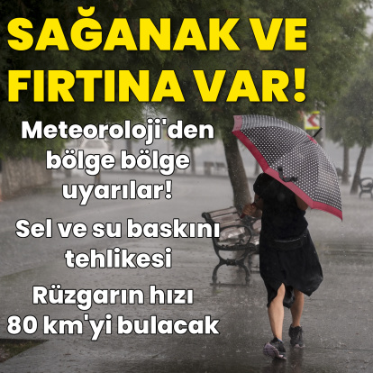 Sağanak yağmur ve fırtına uyarısı! Sıcaklıklar düşüyor