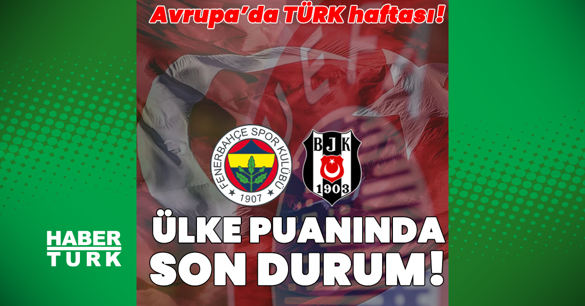İşte UEFA ülke puanında son durum!