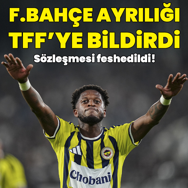 F.Bahçe ayrılığı TFF'ye bildirdi!