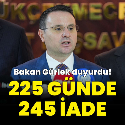 Bakan Gürlek: 2026 yılında iade edilenlerin sayısı 245’e ulaştı