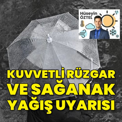Kuvvetli rüzgar ve sağanak uyarısı