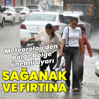 Sağanak yağmur ve fırtına uyarıları!