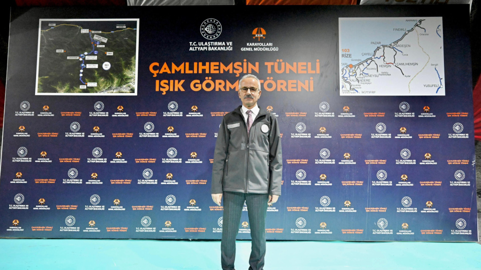 Çamlıhemşin Tünelli Geçişi pazartesi hizmete açılacak