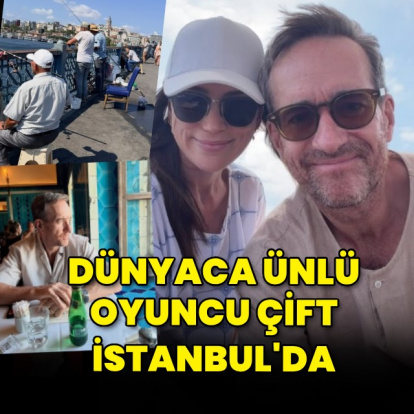 Dünyaca ünlü oyuncu çift İstanbul'da