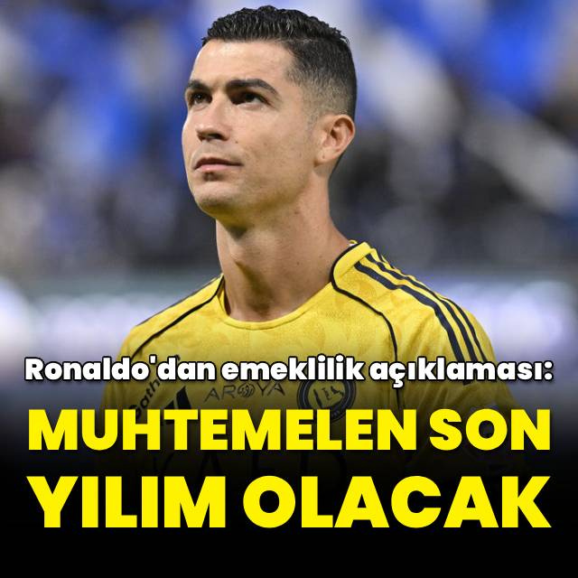 Ronaldo'dan emeklilik açıklaması!
