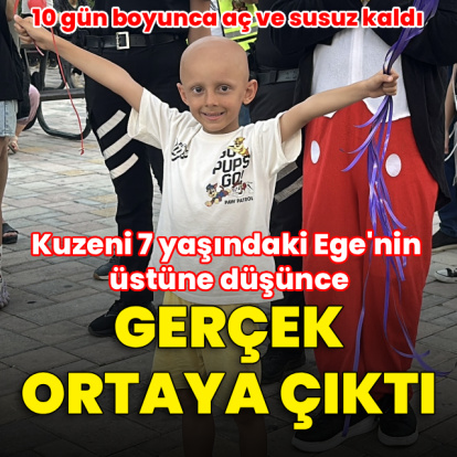 7 yaşındaki Ege, kuzeninin üstüne düşmesiyle öğrendikleri kanseri yendi