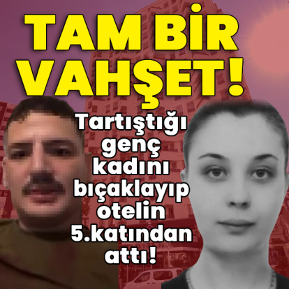 Genç kadın, otelin 5.katından atıldı!