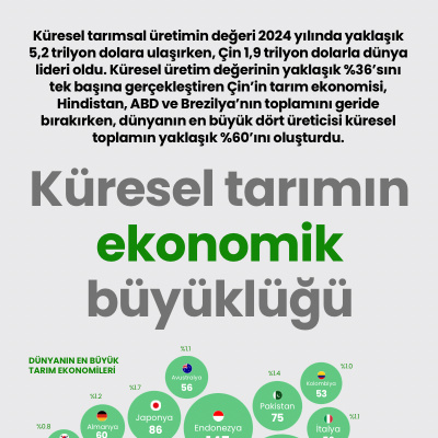 Küresel tarımın ekonomik büyüklüğü