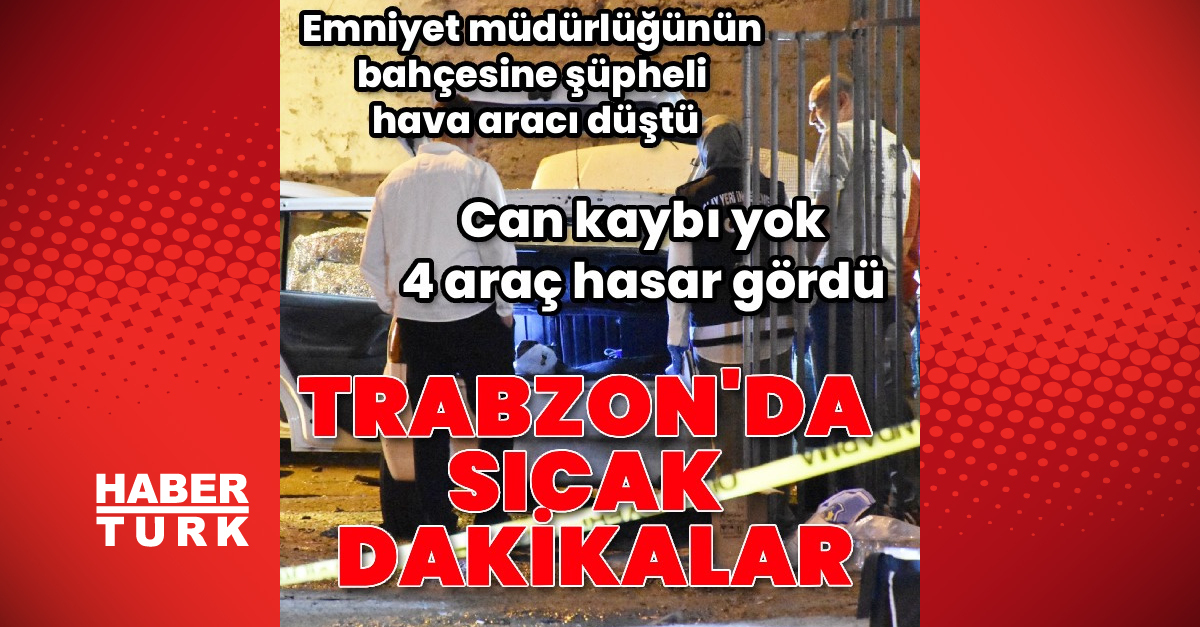 Emniyetin bahçesine hava aracı düştü