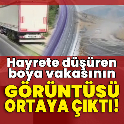 Hayrete düşüren boya vakasının görüntüsü ortaya çıktı!