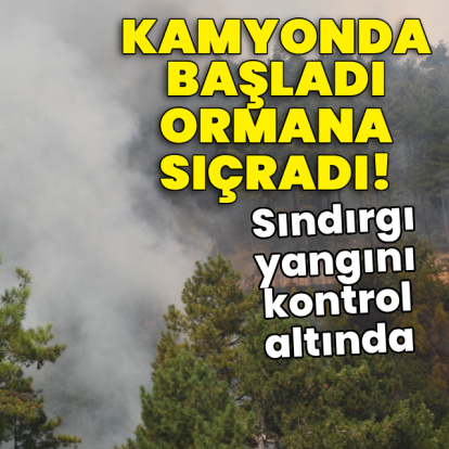 Sındırgı yangını kontrol altında