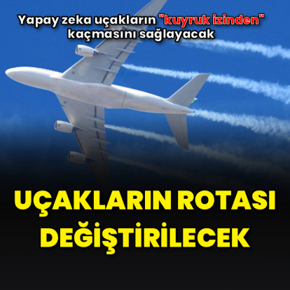 Yapay zeka uçakların "kuyruk izini" değiştirecek