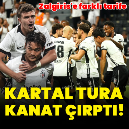 Kartal tura kanat çırptı!
