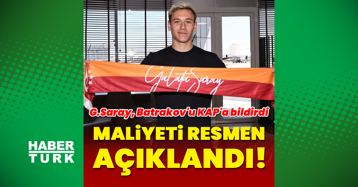 Galatasaray Batrakov'un maliyetini açıkladı!