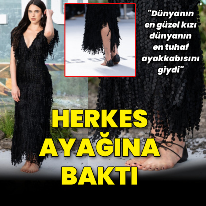 Herkes ayağına baktı!