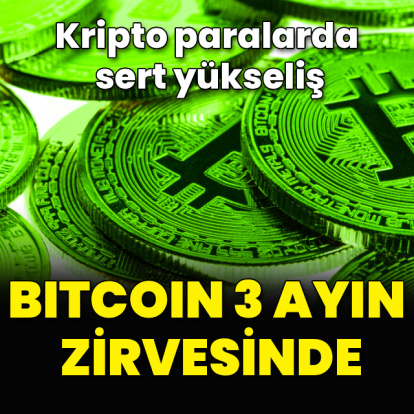 Bitcoin 3 ayın zirvesinde