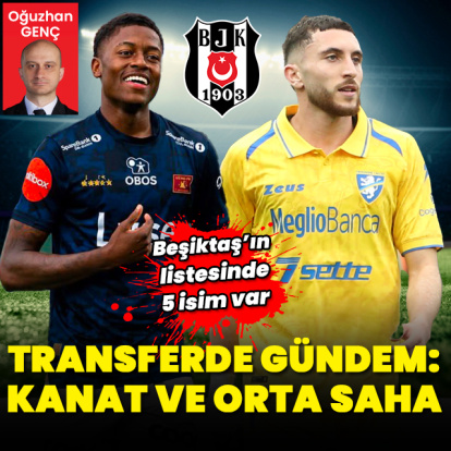 Transferde gündem: Kanat ve orta saha