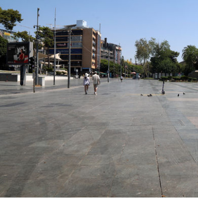 Antalya 40 derece! Sokaklar bomboş!