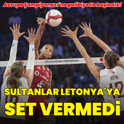 Sultanlar, Letonya'ya set vermedi!