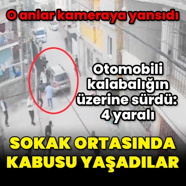 Aracı kalabalığın üstüne sürdü