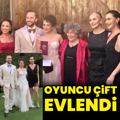 Oyuncu çift evlendi
