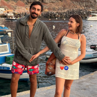 Ünlü çiftin bebek heyecanı